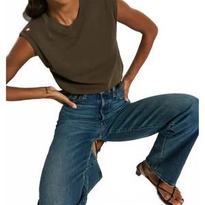 NEW NATION LTD marina muscle tee in espresso